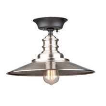 Artcraft AC11664BN - Broxton 1 Light Semi-Flush Mount