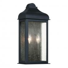 Artcraft AC8186BK - Madrid 2 Light Outdoor Wall Sconce, Black