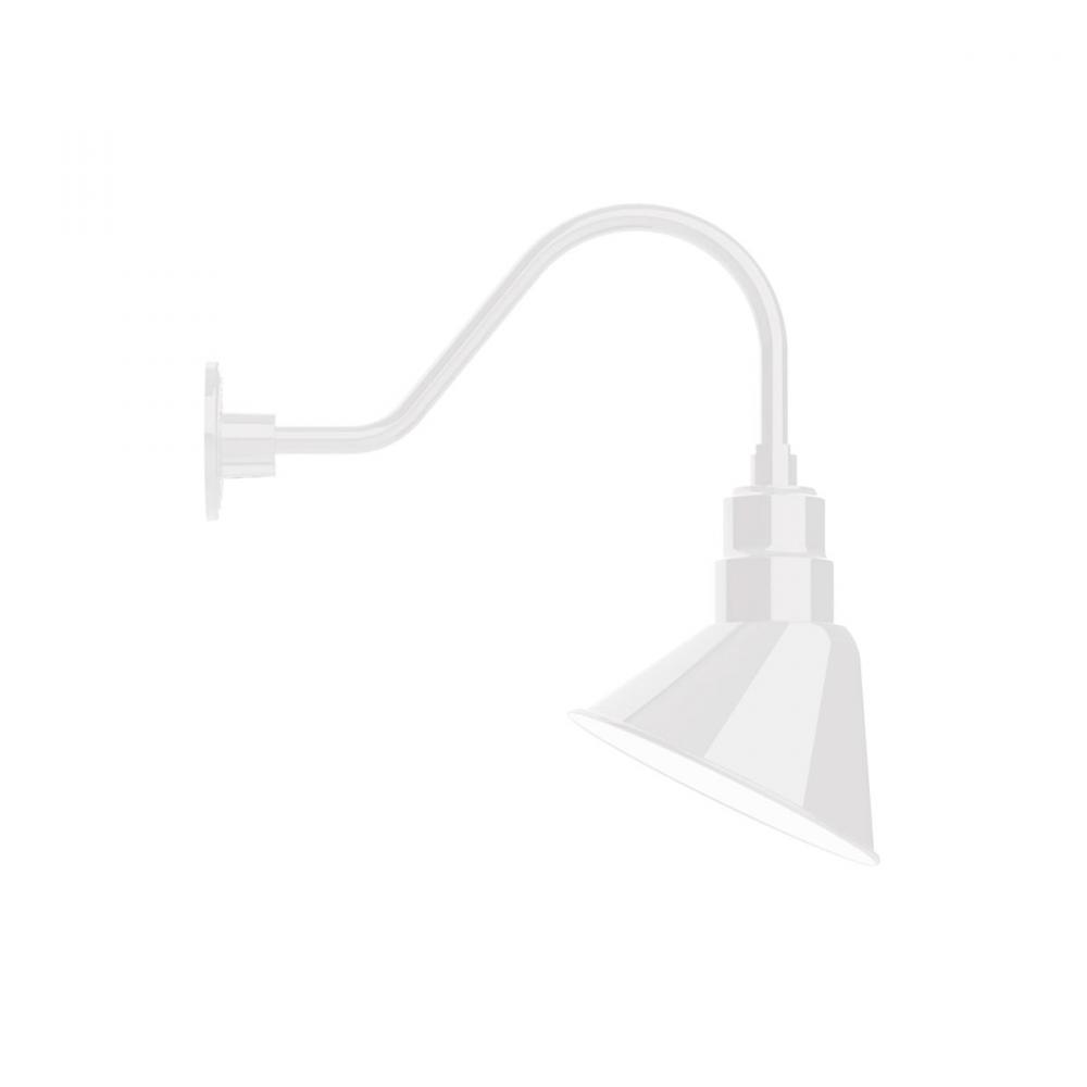 Angle 10" gooseneck wall light