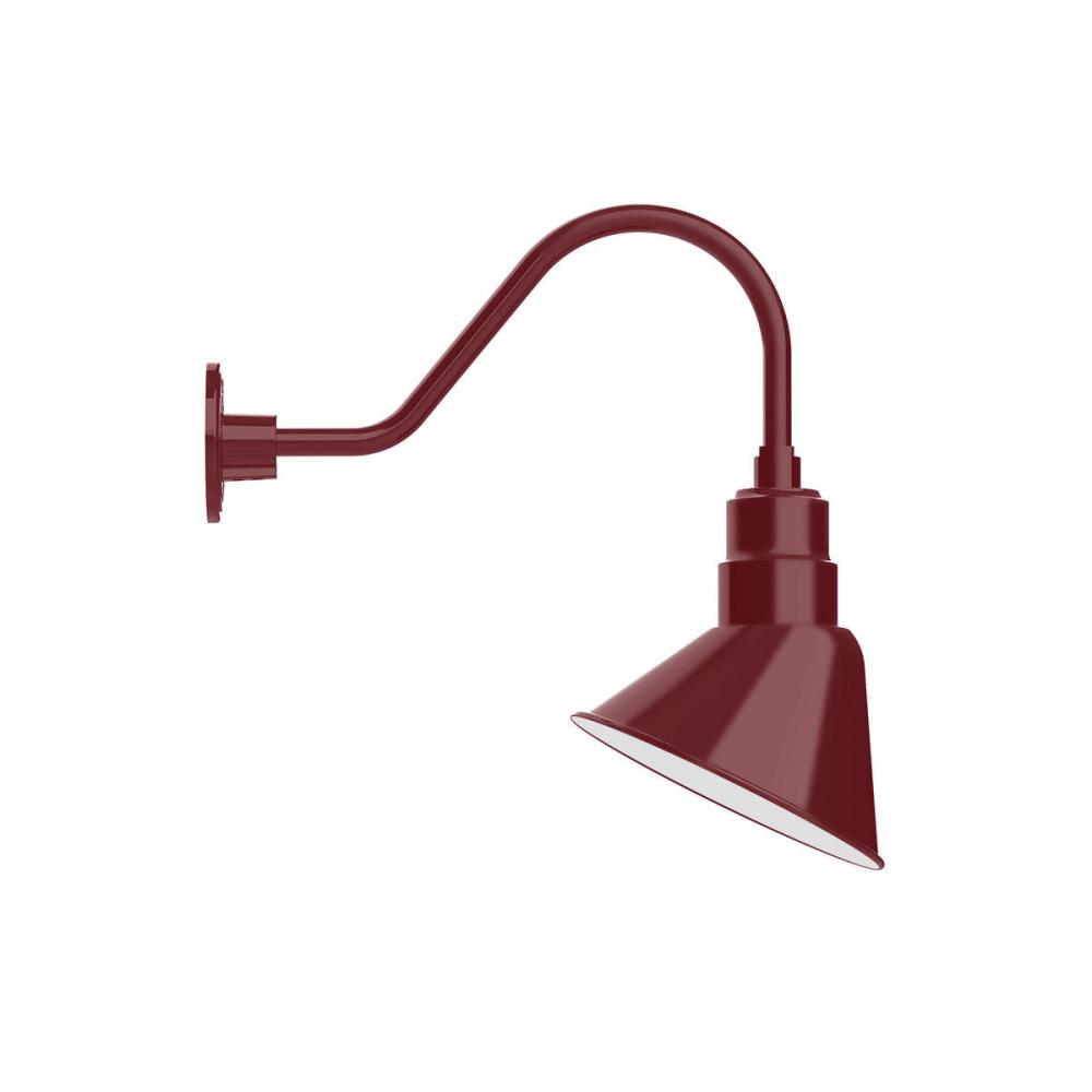 Angle 10" gooseneck wall light