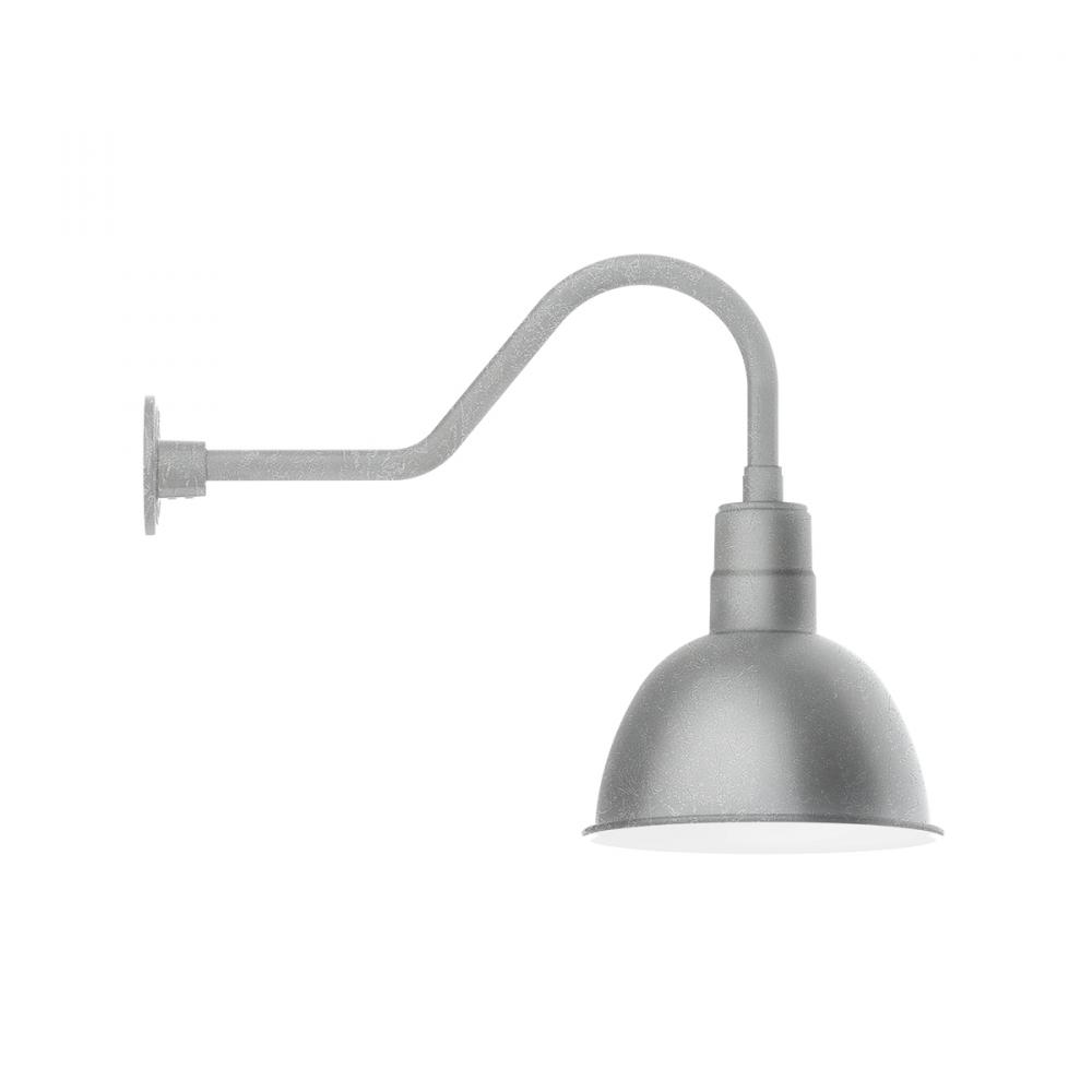 Deep Bowl 12" gooseneck wall light