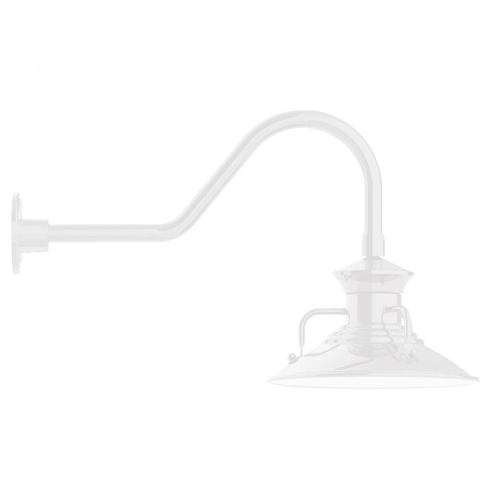 Homestead 12" gooseneck wall light