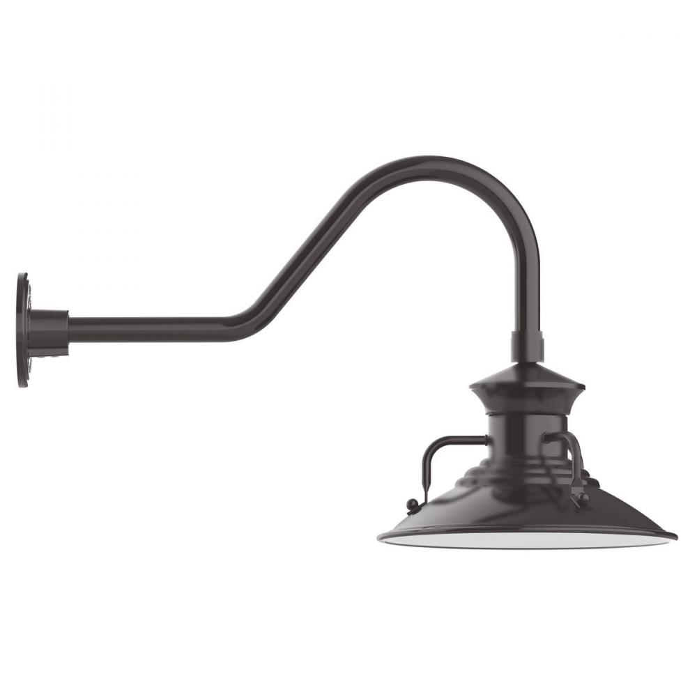 Homestead 12" gooseneck wall light