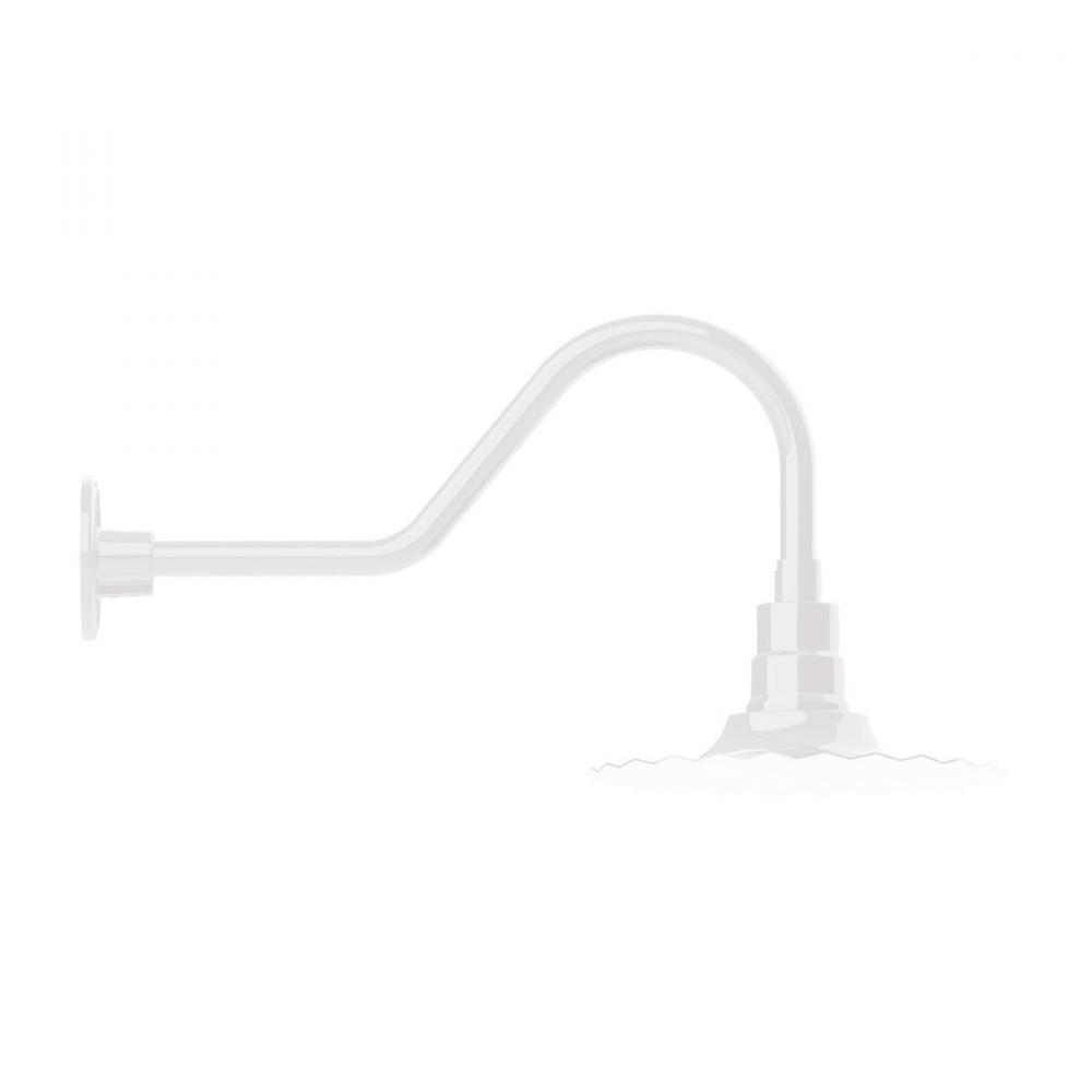 Radial 12" gooseneck wall light