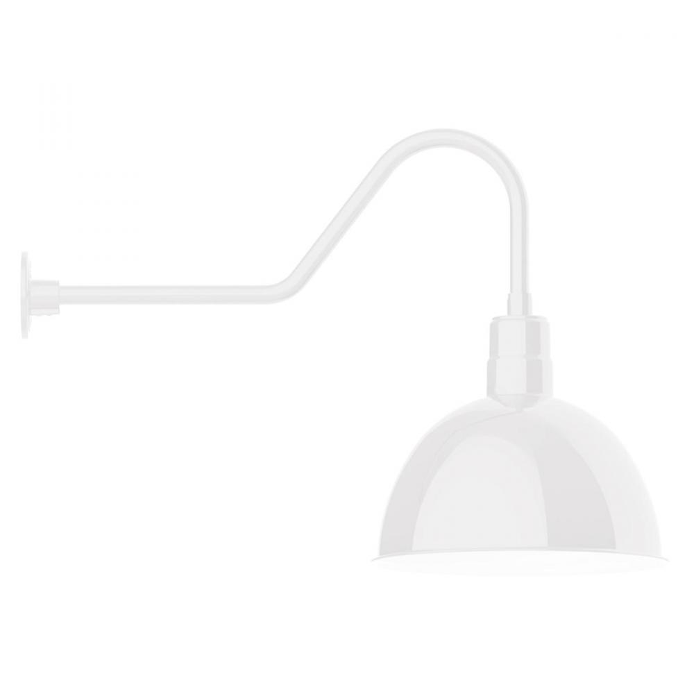 Deep Bowl 16" gooseneck wall light