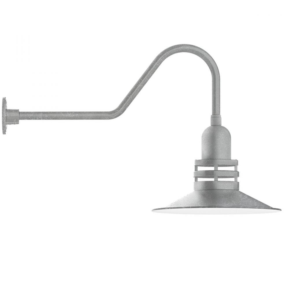 Atomic 16" gooseneck wall light