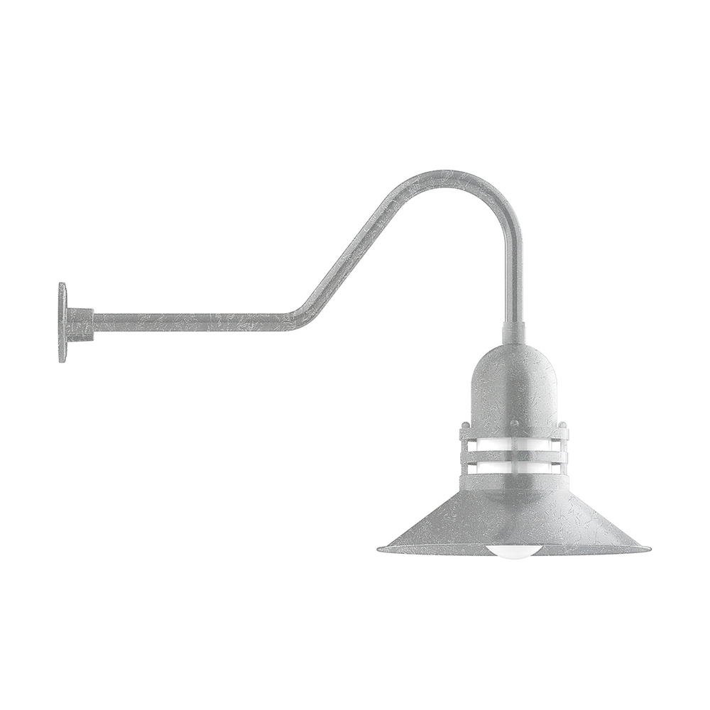 Atomic 16" gooseneck wall light