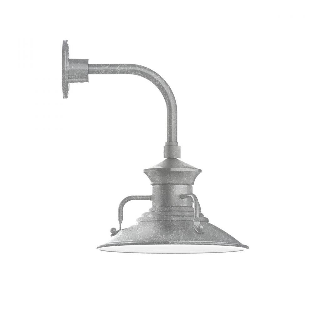 Homestead 12" Curved Arm wall light