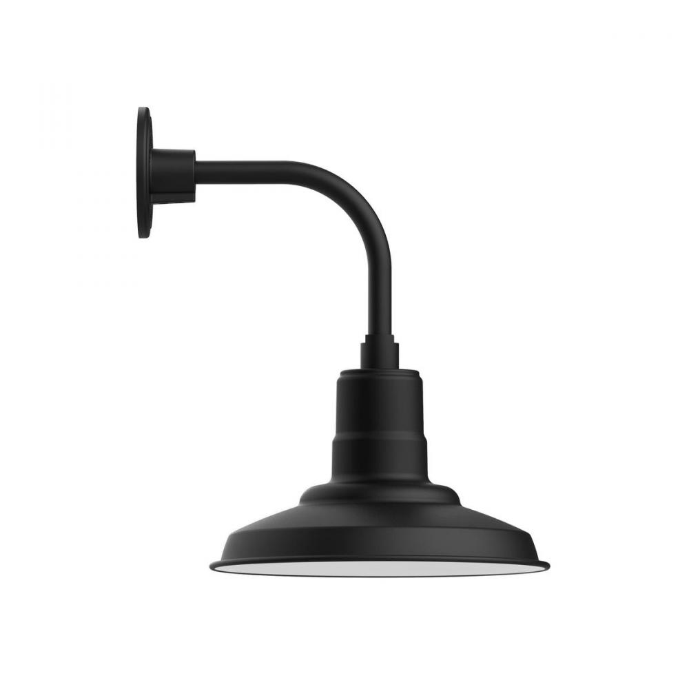 Warehouse 12" Curved Arm wall light