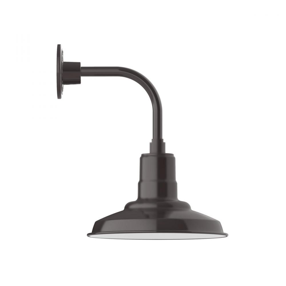 Warehouse 12" Curved Arm wall light