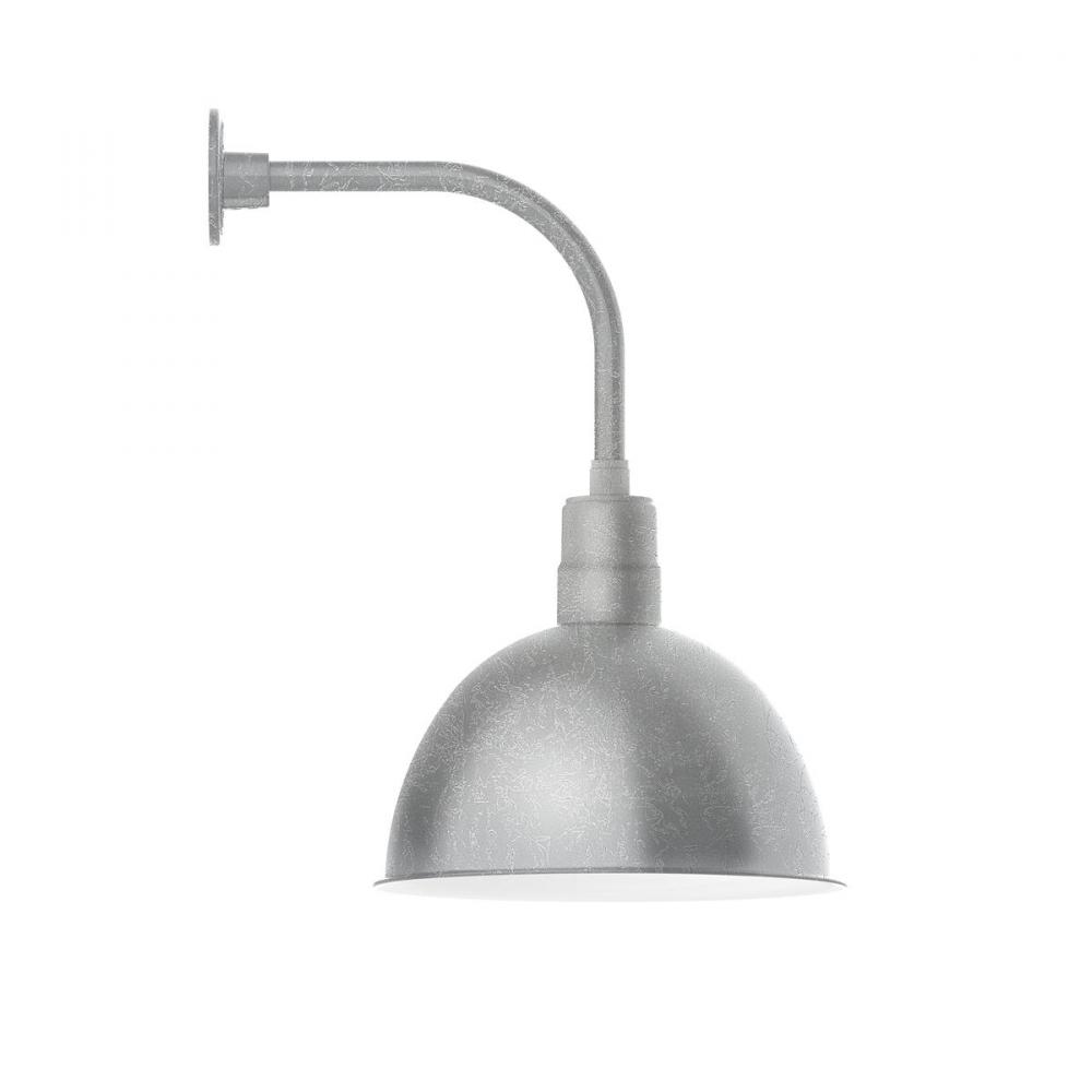 Deep Bowl 16" Curved Arm wall light