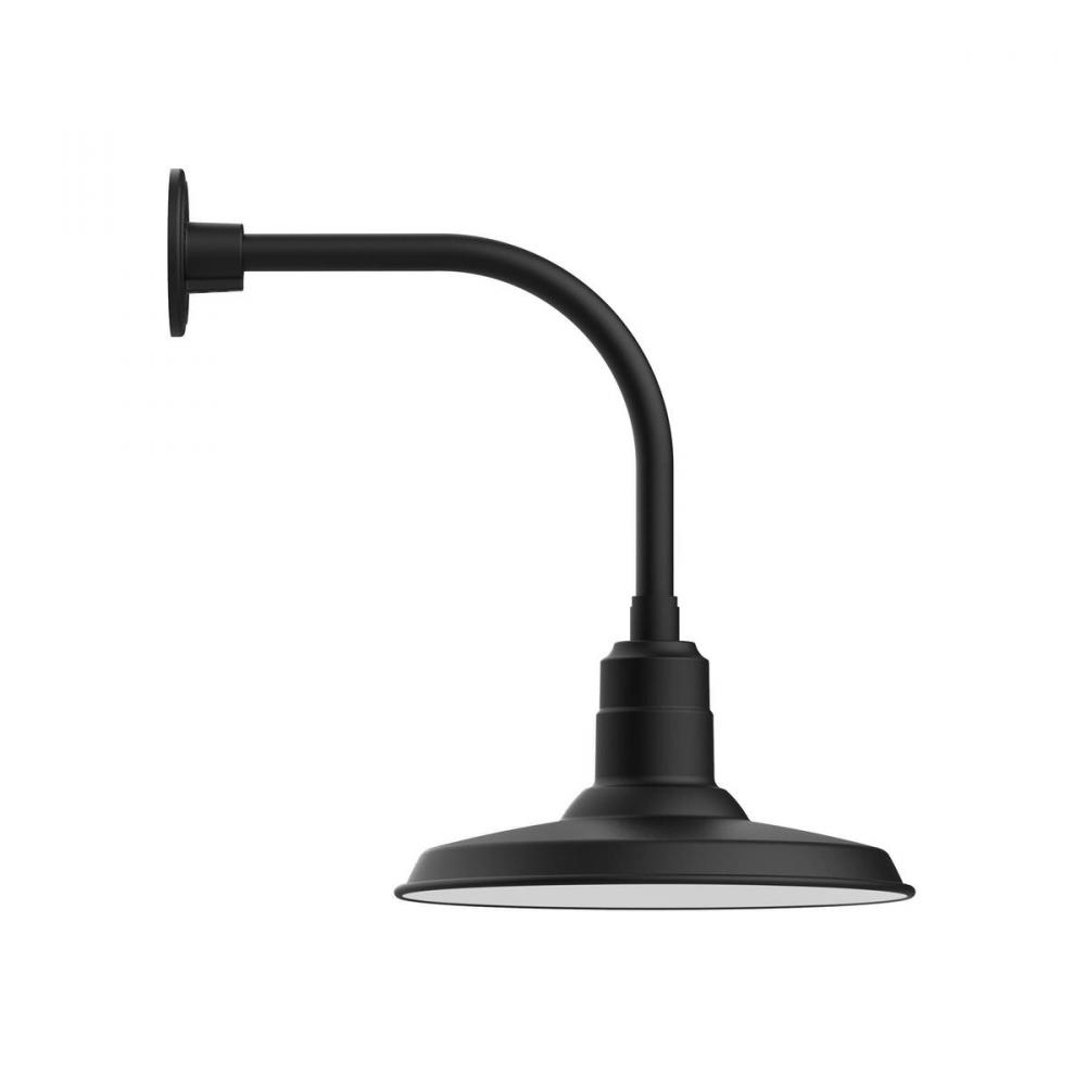 Warehouse 14" Curved Arm wall light