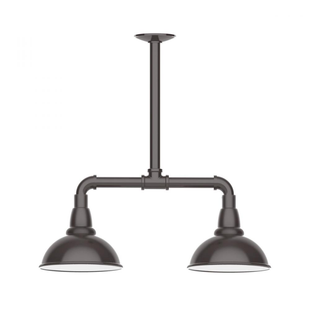 Cafe 8" 2-light Stem Hung Pendant Light