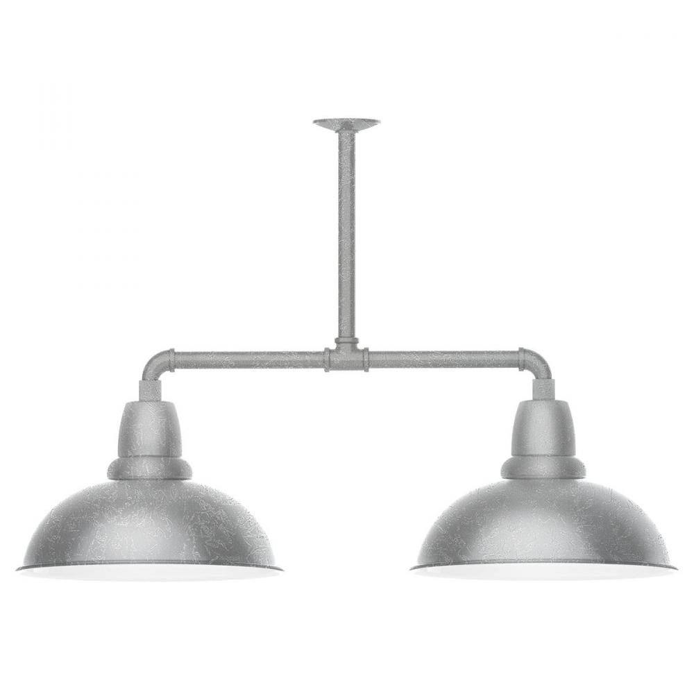 Cafe 16" 2-light Stem Hung Pendant Light