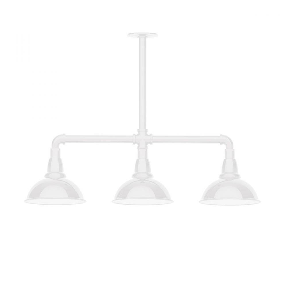 Cafe 8" 3-light Stem Hung Pendant Light