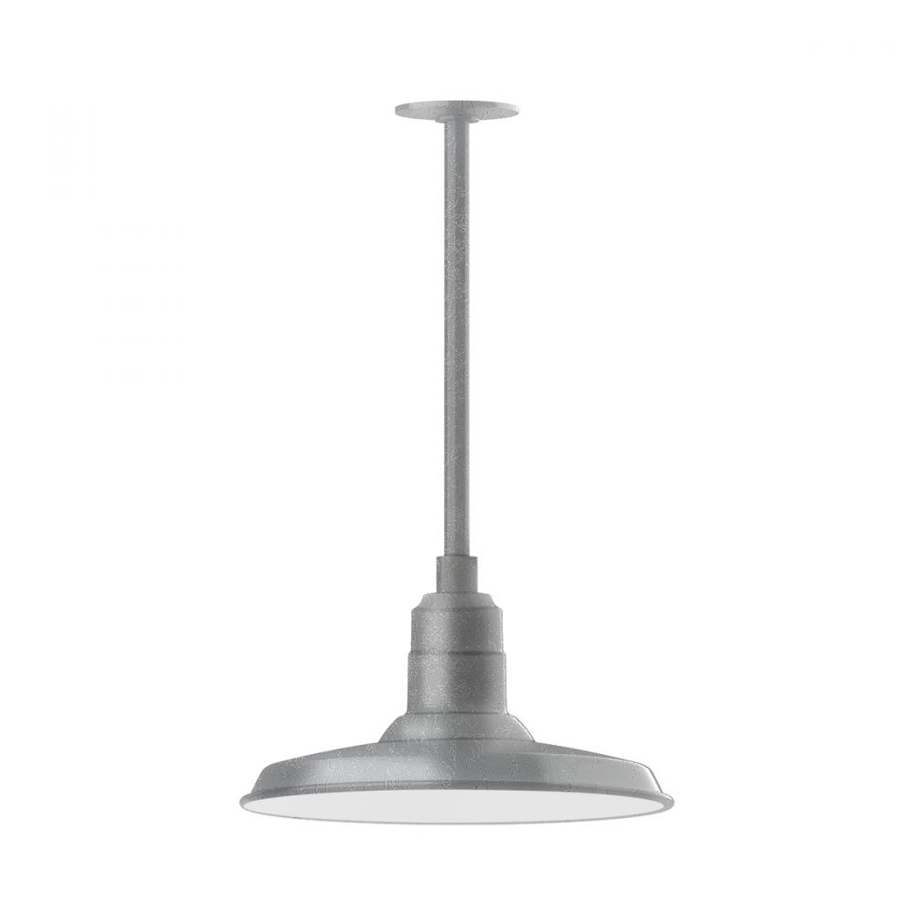 Warehouse 14" pendant, stem mount