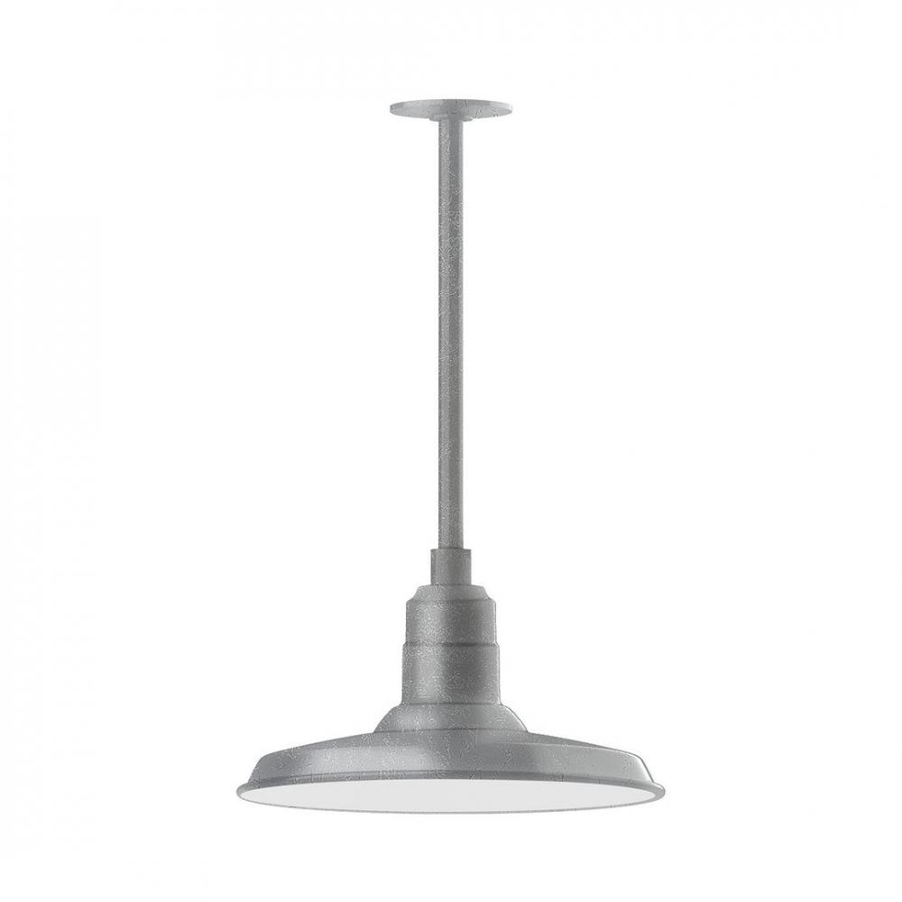 Warehouse 14" LED Pendant, stem mount