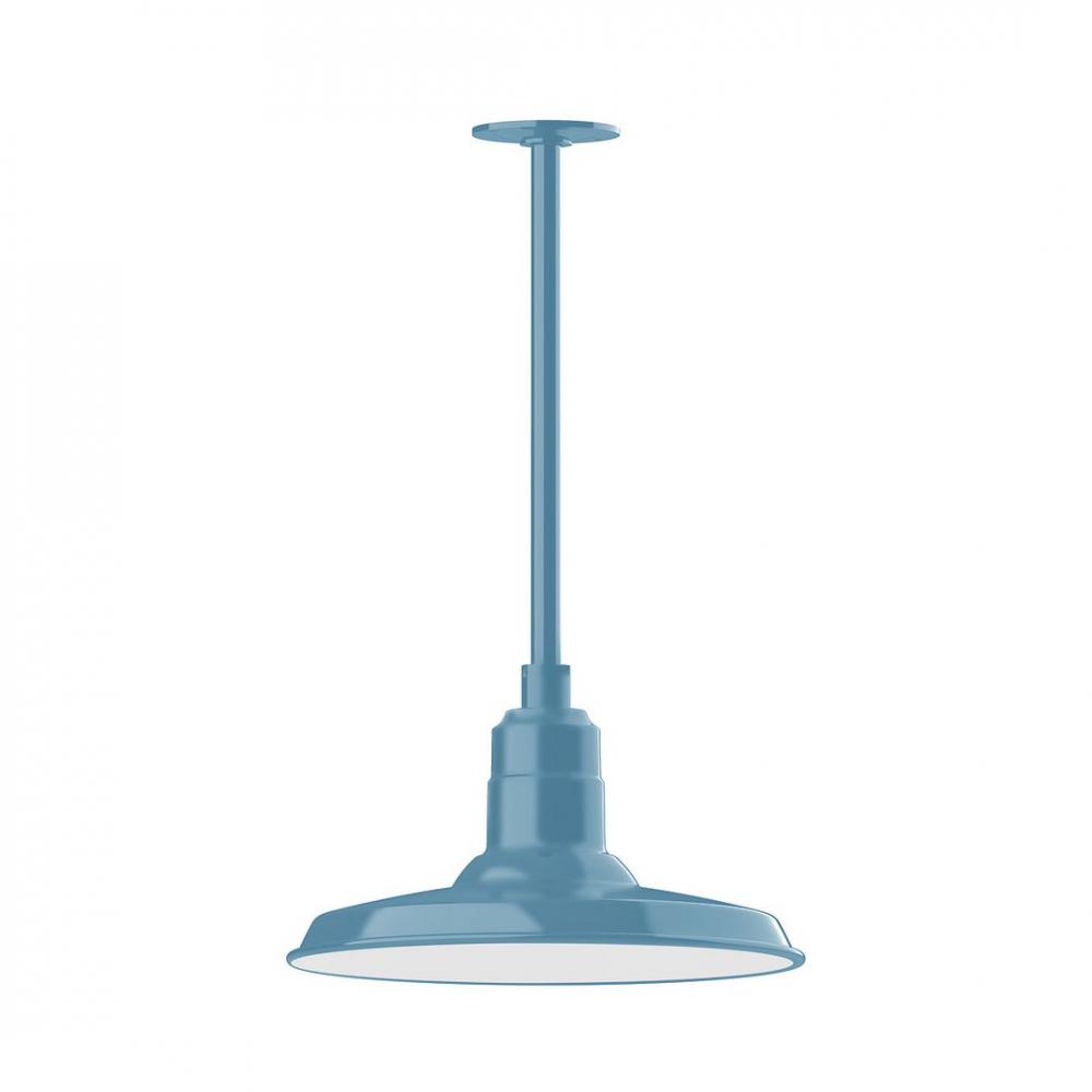 Warehouse 14" LED Pendant, stem mount