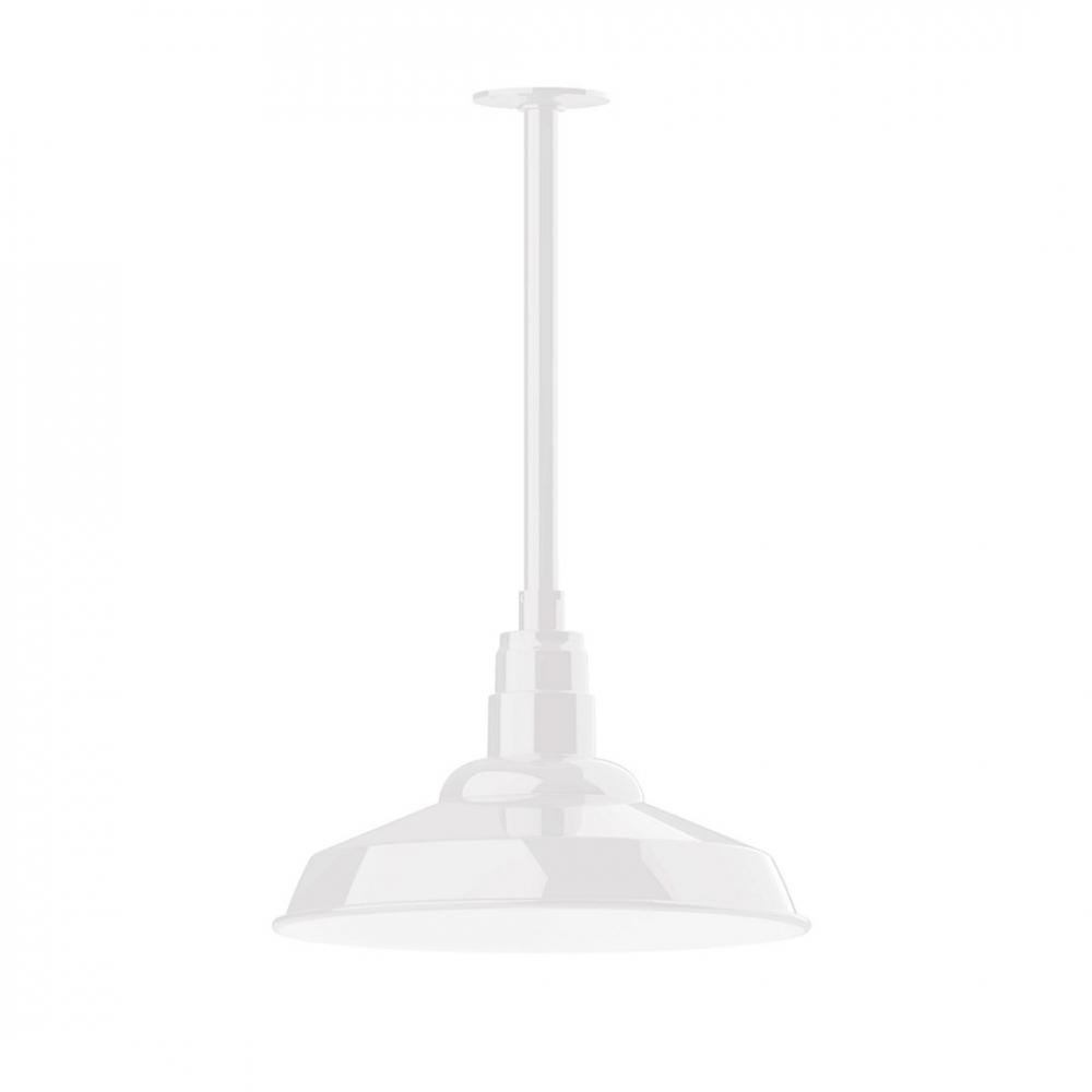 Warehouse 16" LED Pendant, stem mount