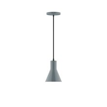 Montclair Light Works PEB436-40-L10 - 6" Axis Flared Cone LED Pendant, Slate Gray