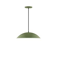 Montclair Light Works PEB438-22-L13 - 16" Axis Half Dome LED Pendant, Fern Green