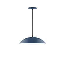 Montclair Light Works PEB438-50-L13 - 16" Axis Half Dome LED Pendant, Navy