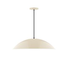 Montclair Light Works PEB439-16-L14 - 24" Axis Half Dome LED Pendant, Cream