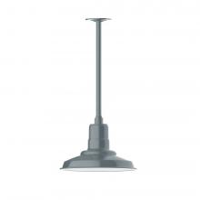 Montclair Light Works STA182-40-H30-L12 - Warehouse 12" LED Pendant, stem mount