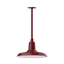 Montclair Light Works STA183-55-H36-L13 - Warehouse 14" LED Pendant, stem mount