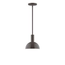 Montclair Light Works STGX456-51-L10 - 8" Ray LED Stem Hung Pendant