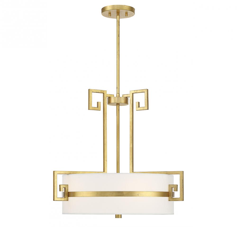 Quatrain 4-Light Pendant in True Gold