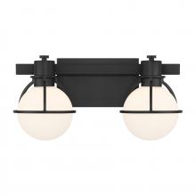 Savoy House 8-1060-2-BK - Pierce 2-Light Bathroom Vanity Light in Matte Black