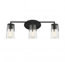 Savoy House 8-7045-3-BK - Sacremento 3-Light Bathroom Vanity Light in Black