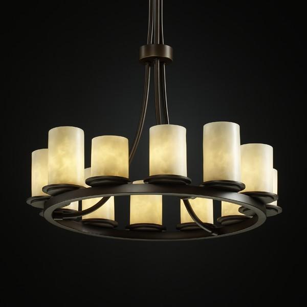 Dakota 12-Light Ring LED Chandelier (Tall)