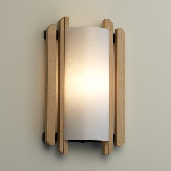 Trommel Beech Wood Wall Sconce (ADA)