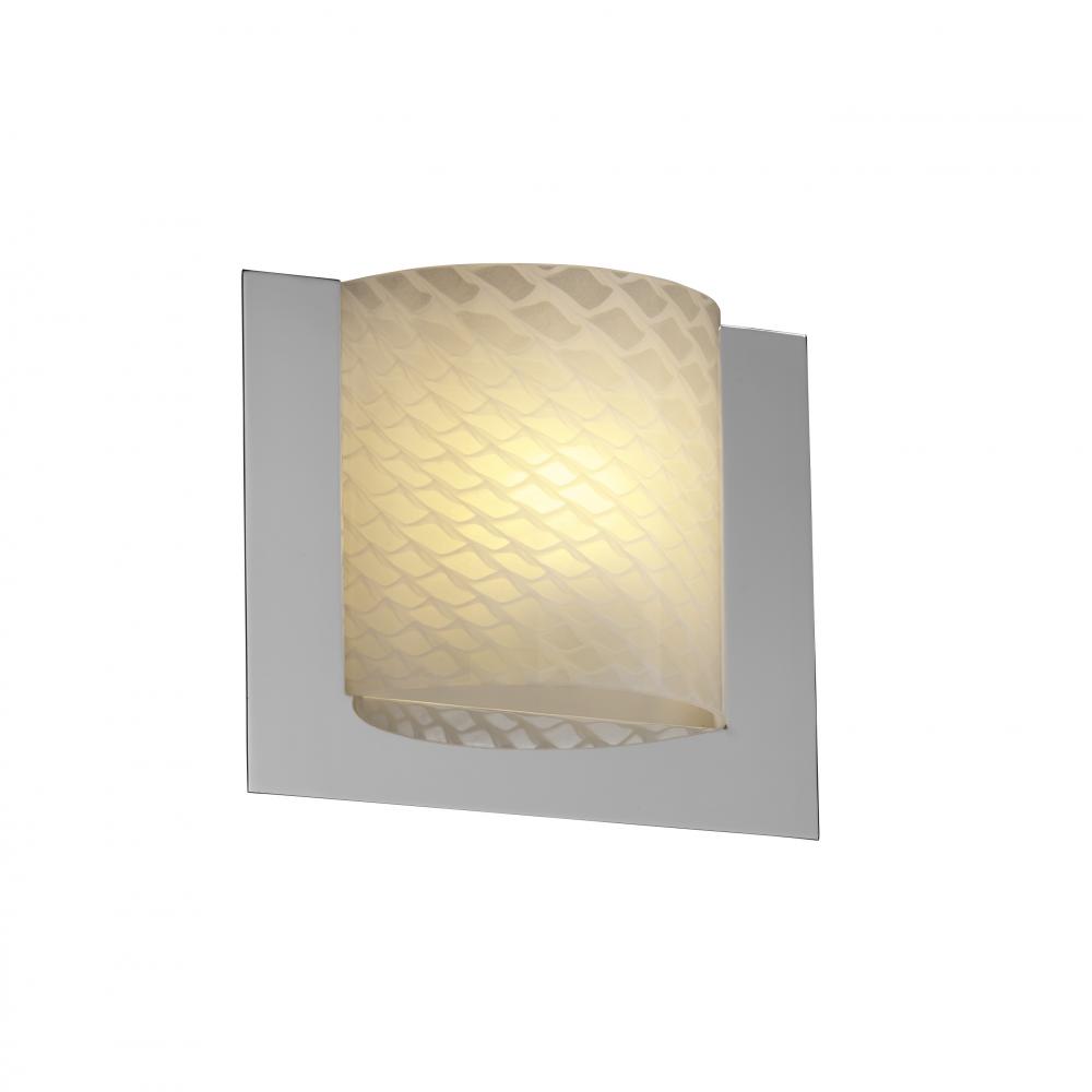 Framed Square 3-Sided Wall Sconce (ADA)