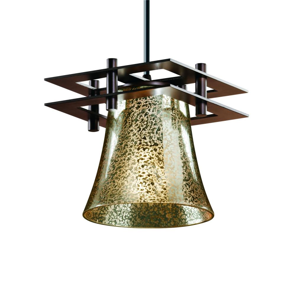 Metropolis 1-Light Small Pendant (2 Flat Bars)