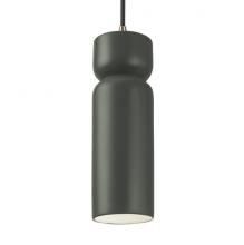 Justice Design Group CER-6510-PWGN-ABRS-BKCD-LED1-700 - Tall Hourglass LED Pendant