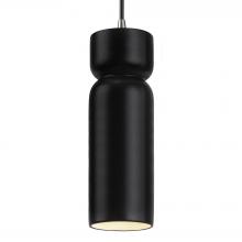 Justice Design Group CER-6510-CRB-NCKL-BKCD - Tall Hourglass Pendant