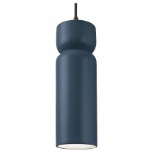 Justice Design Group CER-6510-MID-DBRZ-BKCD-LED1-700 - Tall Hourglass LED Pendant