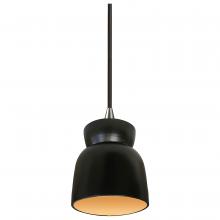 Justice Design Group CER-6515-CBGD-NCKL-BKCD-LED1-700 - Large Hourglass LED Pendant