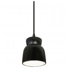 Justice Design Group CER-6515-CRB-MBLK-BKCD-LED1-700 - Large Hourglass LED Pendant