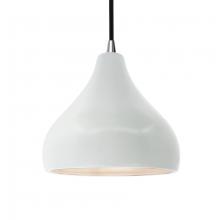 Justice Design Group CER-6563-WTWT-NCKL-BKCD-LED1-700 - Medium Droplet LED Pendant