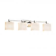 Justice Design Group FSN-8424-55-RBON-CROM - Tetra 4-Light Bath Bar