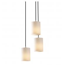 Justice Design Group FSN-8818-10-OPAL-NCKL - Mini 3-Light Cluster Pendant