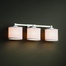 Justice Design Group FAB-8433-30-WHTE-CROM - Regency 3-Light Bath Bar