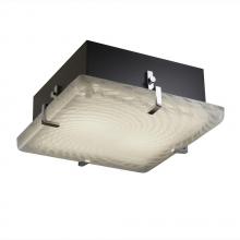 Justice Design Group FSN-5555-WEVE-CROM-LED-2000 - Clips 12" Square Flush-Mount