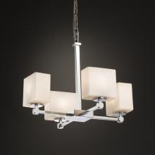 Justice Design Group FSN-8420-55-OPAL-CROM - Tetra 5-Light Chandelier