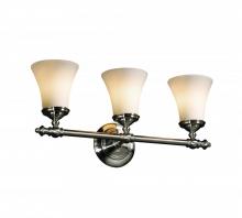 Justice Design Group FSN-8523-20-OPAL-ABRS - Tradition 3-Light Bath Bar