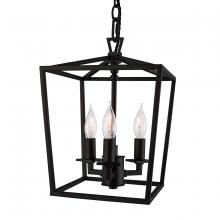 Norwell 1084-MB-NG - Cage Pendant Light - Matte Black